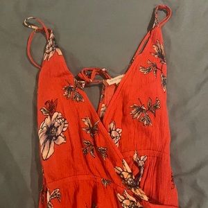 Floral wrap dress